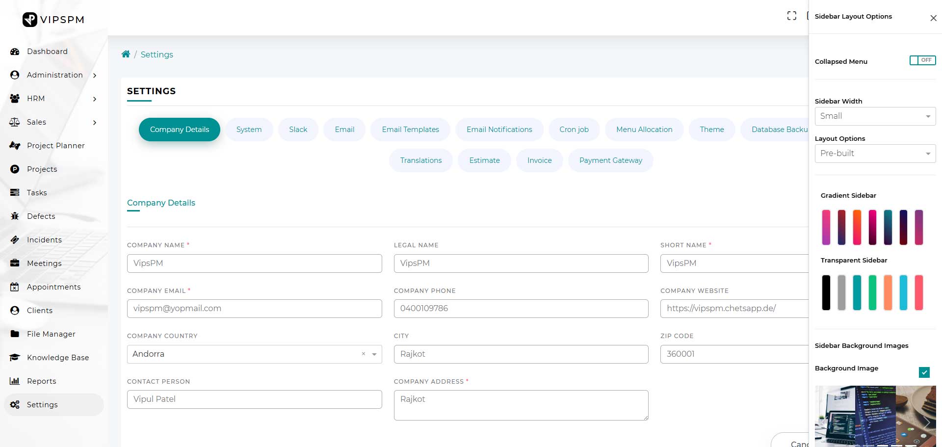 Leistungsstarke Projektmanagement Software VipsPM ChetsApp
