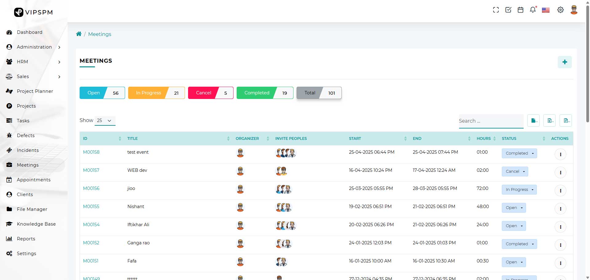 VipsPM Projektmanagement Suite ChetsApp für Unternehmen